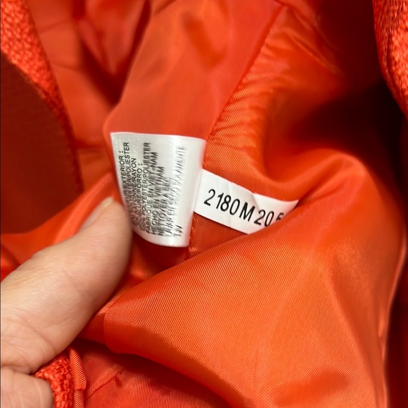 Tahari Vibrant Red Blazer with Gold Accents - Picture 8 of 11